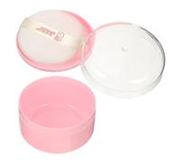 HEALEEP Portable Body Powder Puff Box with Puff Lightweight Storage Holder for Loose Powder Travel Friendly Design Easy to Use for Home the Go