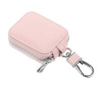 HEALEEP Portable Earbud Case with Clip Stylish and Durable PU Earbuds Carrying Bag Shock Resistant Storage Organizer for Earphones Accessory for Travel and Daily Use