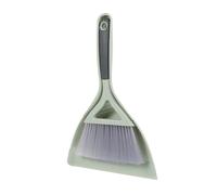 HEALEEP Portable Mini Dustpan and Brush Set for Desktop Cleaning Compact Household Cleaning Supplies with Thick Soft Bristles for Keyboard Laptop Office and Home Use