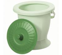 HEALEEP Portable Potty for Adults Household Chamber Pot with Smooth Surface, Practical Plastic Round Urine Bucket for Travel and Hospital Use by Elderly and Disabled People