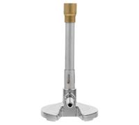 HEALEEP Propane Gas Bunsen Burner Heating Device Zinc Alloy Silver Portable Bunsen Burner with Advanced Temperature Control for Laboratory Experiments and Research Fields