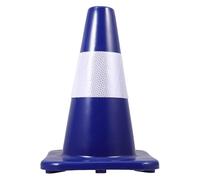 HEALEEP Red 3 Pack Road Guide Field Marker Cones Pvc Plastic Lightweight Sturdy Reflective Safety Markers for Road Maintenance and Construction Zones
