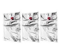 HEALEEP Refillable Wine Bags Wine Storage Pouches Reusable 3pcs with Spout 10l Capacity Made from Ny Vmpet Pe Material Convenient for Homes and Bars