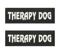 HEALEEP Reflective Removable Dog Patch Harness Tag with Decorative Leather Material, Chic Stylish Simple Design, Suitable for Service Dogs and Everyday Pet Use