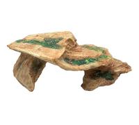 HEALEEP Resin Turtle Basking Platform Stain Resistant Realistic Rock Appearance Reptile Shelter and Resting Place for Desert Landscapes and Aquarium Views, Turtle Habitat