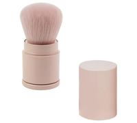 HEALEEP Retractable Loose Powder Brush Makeup Tool with Synthetic Fiber Hair and Plastic Handle, Soft Blending No Shedding Makeup Brush for Cosmetic Use by Ladies