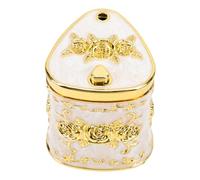HEALEEP Retro Embossed Toothpick Container with European Rose Design Decorative Holder for Kitchen Restaurant Hotel Lightweight and Stylish Table Storage Box