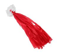 HEALEEP Reusable Red Mesh Fruit and Vegetable Bags with White Tag Thickened 40cm Net Produce Bags for 1-2 Lb 100 Pieces Breathable Grocery and Refrigerator Storage for Fresh Food Packaging