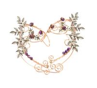 HEALEEP Rose Gold Leaf Ear Non-piercing Handmade Earrings for Women Vintage Curvy Fairy Jewelry for Bohemian and Chic Styles Versatile Ear Wraps for Formal and Casual Occasions