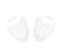 HEALEEP Santa Claus Fake Beard and Eyebrows Set Realistic Costume Accessories for Christmas Parties and Cosplay Easy to Apply with Elastic Band and Adhesive Backing