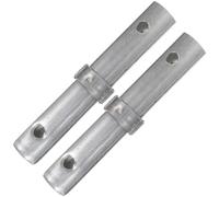 HEALEEP Scaffolding Coupling Pins 2Pcs Galvanized Insert Pins Collar Diameter 34Mm 65Mm Spacing Suitable for Portable Scaffolding Platforms