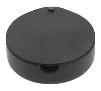 HEALEEP Silicone Ashtray with Lid, round Glow-in-the-dark Lidded Soot Storage Holder, Portable Anti-fall Cigarette Ash Container for Indoor Outdoor Use