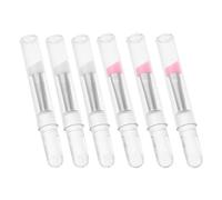 HEALEEP Silicone Eye Makeup Brush Set Resistant to Deformation and Protects Bristles from Dirt with Caps 6pcs for Precise Eyeshadow Application and Face Care