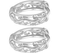 HEALEEP Silver Dragon Earrings Studs Hoops Lightweight Comfortable Alloy Retro Fashionable Classic Earrings for Men Stage Performance and Daily Wearing