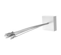 HEALEEP Silver Tree Shape Photo Holder Branch with 8 Metal Clips on Weighted Square Base, Freestanding Clip Picture Holder for Notes and Pictures, for Birthdays and Home Decoration