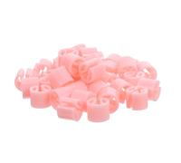 HEALEEP Size Indicator Rings for Wardrobe Display and Warehouse Storage 200pcs Pink Plastic Reusable Round Tags Gentle on Fabrics for Clothes Hangers and Clothing Racks