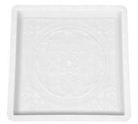 HEALEEP Small Concrete Brick Mold Tile Shaping Mold Plastic Not Easy to Get Broken Not Easy to Get Deformed White for Beautify The Garden for People Who Use DIY for The First Time