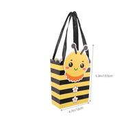 HEALEEP Small Paper Bee Candy Boxes 25Pcs Kraft Material Party Favor Containers with Handle for Shower Wedding and Boys and Party Supplies