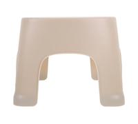 HEALEEP Small Plastic Toilet Foot Stool Non-Slip Bathroom Stepping Stool for Adults for Toilet Posture and Foot Support Ice Gray