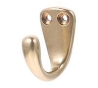 HEALEEP Solid Copper Coat Hook Wall Mounted Bright Hanging Hooks with Screws for Coats Hats Keys Towels Practical Storage for Hallway Bedroom Bathroom Kitchen Decor