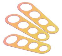 HEALEEP Spaghetti Measuring Tool for Portion Control Stainless Steel 3pcs with 4 Holes, Compact Pasta Measurer for Home Kitchen Use by Gourmet Cooks and Dieters