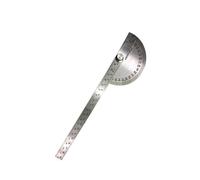 HEALEEP ° Stainless Steel Angle Gauge with Two-arm Design and Locking Knurling Thumb Nut, Rotating Angle Measure Protractor Ruler for Precise Woodworking and Drawing Radial Lines