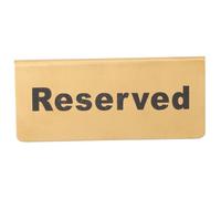 HEALEEP Stainless Steel Reserved Sign for Table Seating Hotel Seats Reserved Sign Elegant Wedding and Party Chair Seat Marker Lightweight Table Setting Card for Banquets and Ceremonies