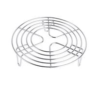 HEALEEP Stainless Steel Round Steamer Rack with Raised Legs Multi Purpose Cooking and Cooling Stand for Steaming Vegetables Buns Dumplings Kitchen Accessory
