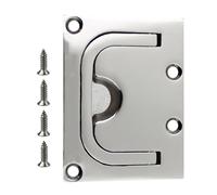 HEALEEP Stainless Steel Square Recessed Pull Handle, Flush Mount Flush Ring Pull for Pocket Door and Window, Easy to Install Direct Replacement for Home Furniture