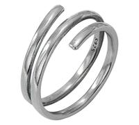 HEALEEP Sterling Silver Thumb Ring for Women Adjustable Wrap around Band with Decorative Effect, Chic and Simple Design for Parties and Everyday Wear