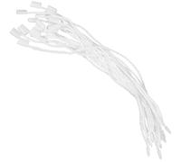 HEALEEP Sturdy White Hanging String Rope for Clothes Tags Made of Plastic and Polyester Wire, Sturdy and Versatile Tag Fasteners for Decoration and DIY Making