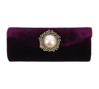 HEALEEP Stylish Purple Lipstick Case with Mirror for Lip Balms and Small Essentials, Fabric and Glass Material, Easy to Carry and Protect Lipstick, for Pocket and Office Use