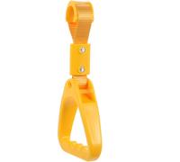 HEALEEP Subway Handle Ring Car Handle Yellow Nylon Plastic Trash Can Providing Support for Driving Assistance