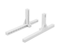 HEALEEP Support Legs Display Stand Base for Wire Grid Panels 2pcs White T Shaped Plastic Portable and Easy Installation for Desktop and Home Organization