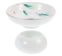 HEALEEP Tea Infuser Filter Ceramic Mesh Strainer with Stand for Loose Leaf Tea Brewing at Home