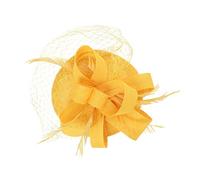 HEALEEP Tea Party Fascinator Hat Mesh Veil and Floral Design Elegant Headband for Women Suitable for Weddings and Cocktail Parties