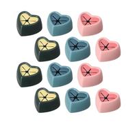 HEALEEP Towel Holders Wall-Mounted 12pcs Multi-Purpose Made of Silicone and Pp, Easy to Fix Towel Storage Racks Punch-Free Installation Random Color for Kitchens and Bathrooms