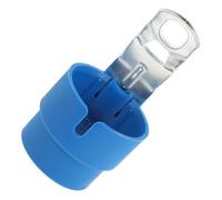 HEALEEP Trailer Plug Holder 7 13 Pin Socket Fixed Connector Bracket, Blue Sturdy Trailer Wiring Mount for Automotive Electrical Quick Connectors and Fuse Box Wire Management