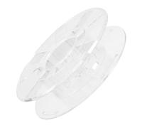 HEALEEP Transparent Printer Filament Storage Reel Plastic Extension Cord Organizer for Efficient Wire Management in Homes Schools Studios Stable Winding for Improved Print Quality