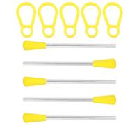 HEALEEP Triangle Instrument Percussion Rods Iron Mallets for Beginners, Comfortable Feel and Sturdy Plastic Handle, Educational Musical for Early Learning and Rhythm Practice