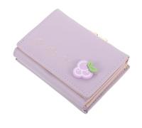 HEALEEP Trifold Wallet Coin Purse Cute Mini Card Holder Durable PU Material Lightweight Portable Storage for Cards Coins for Travel Business Daily Use