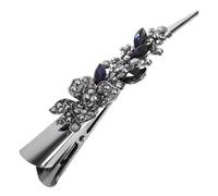 HEALEEP Vintage Rhinestone Alligator Hair Clip Large Clip Styling Accessory for Women Teen Elegant Billed Design for Gorgeous Hairstyles Sparkling Hair Bling for Any Outfit