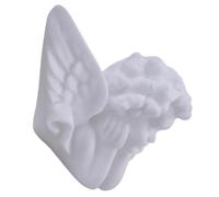 HEALEEP Vinyl Angel Cake Decoration Topper in White, Charming and Delicate Design, Easy to Use Versatile Decoration for Birthday Parties and Church Events