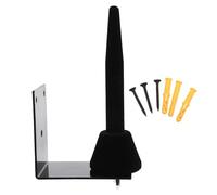 HEALEEP Wall-mounted Clarinet and Flute Rack Holder in Black Iron 3 Screws, Dual-use Design for Improving Stability, Flute Display Holder for Shops and Music Rooms