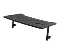 HEALEEP Wheelchair Dining Table Tray with Cup Holder Portable Black Lap Desk for Seniors Removable Wheelchair Tray Table Accessory for Mobility Scooters and Walkers