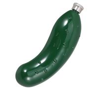 HEALEEP Whiskey Bottle Cucumber Flask 6.5x2.4x1.1inch Stainless Steel Portable Crafted with Precision Unique Elegant Design for Men Women Outdoor Picnics Travel