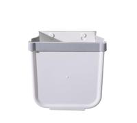 HEALEEP White Wall-mounted Folding Kitchen Trash Can with Large Capacity, Made of Sturdy Pp Material, Space-saving Design Reduces Bending, for Kitchen Waste Recycling and Organising