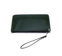 HEALEEP Women Wallet Mobile Handbag Zipper Buckle Clutch Purse High Capacity Oil Wax Material with User Friendly Zipper Closure, for Everyday Use