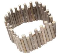 HEALEEP Wooden Hamster Fence for Small Pets, Bite-resistant Pet Cage Landscaping Fence with Original Wood Smell, for Hamsters and Little Birds, for Decorating Desktop