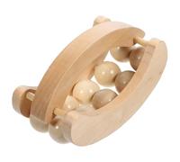 HEALEEP Wooden Muscle Roller Massager with Handheld Wood Handle for Muscle Tension Release and Lightweight Design, for Stretching and Massage Therapy